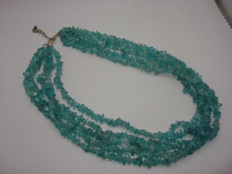 Blue Apatite Sterling Silver Necklace