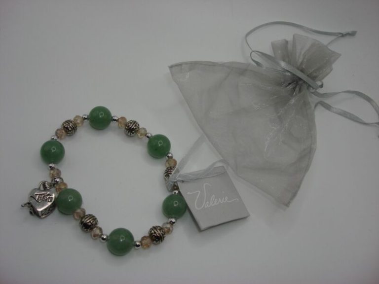 Valerie Parr Hill Christ's Story Aventurine Bracelet - Alexa's Angels Prayer Box, New With Tags