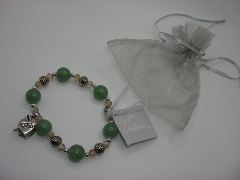 Valerie Parr Hill Christ's Story Aventurine Bracelet - Alexa's Angels Prayer Box, New With Tags