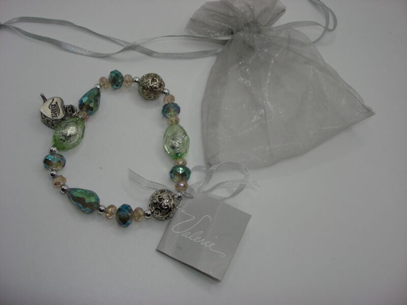 Valerie Parr Hill 'Christ's Story' Bracelet - Silver Heart Prayer Box, New with Tags