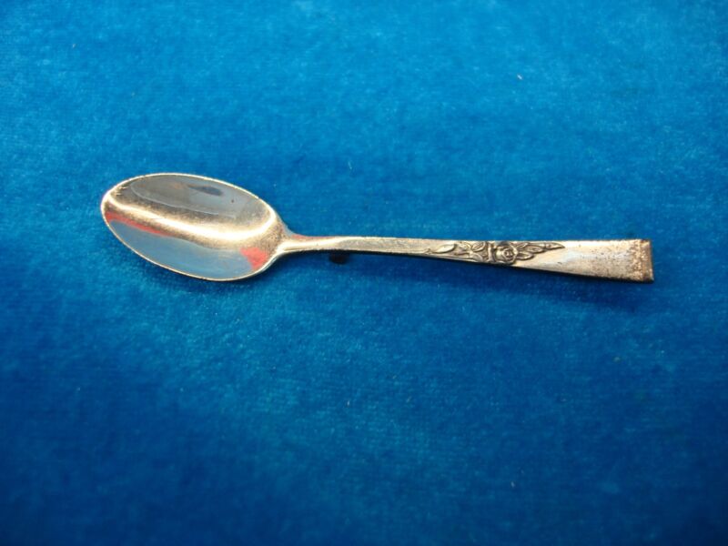 Vintage Reed & Barton Classic Rose Sterling Silver Spoon Pin (2 7/8 inches)