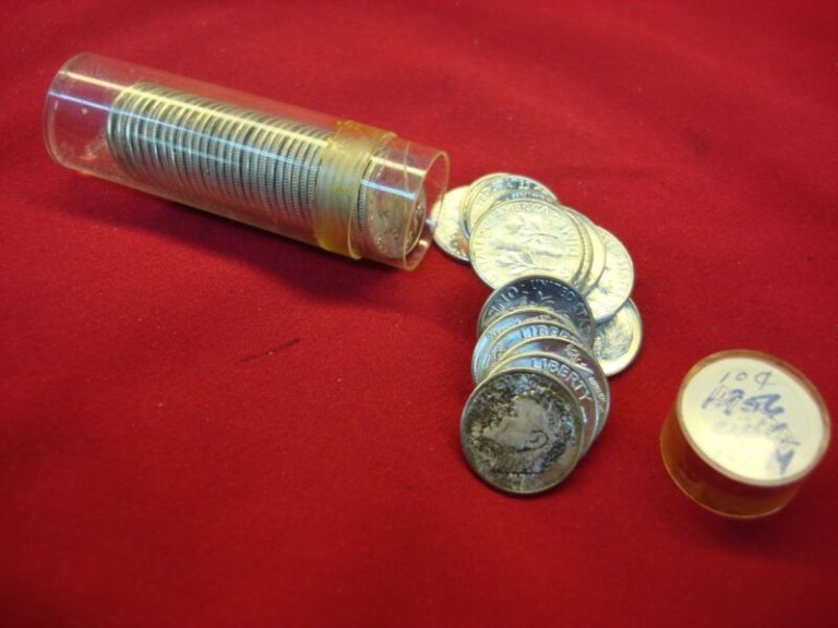 Original 1956 Roosevelt Dime Roll - Brilliant Uncirculated BU Philly Mint