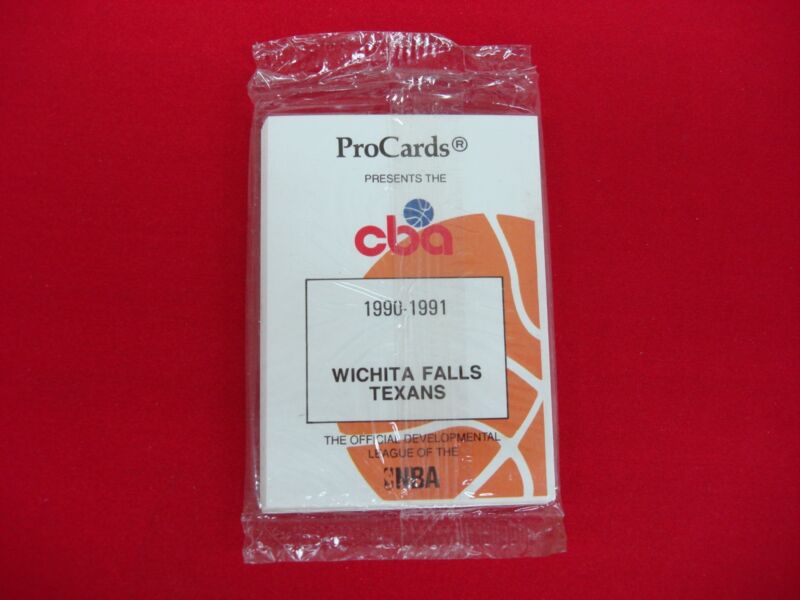 1990-91 Wichita Falls Texans CBA Trading Card Set - Factory Sealed