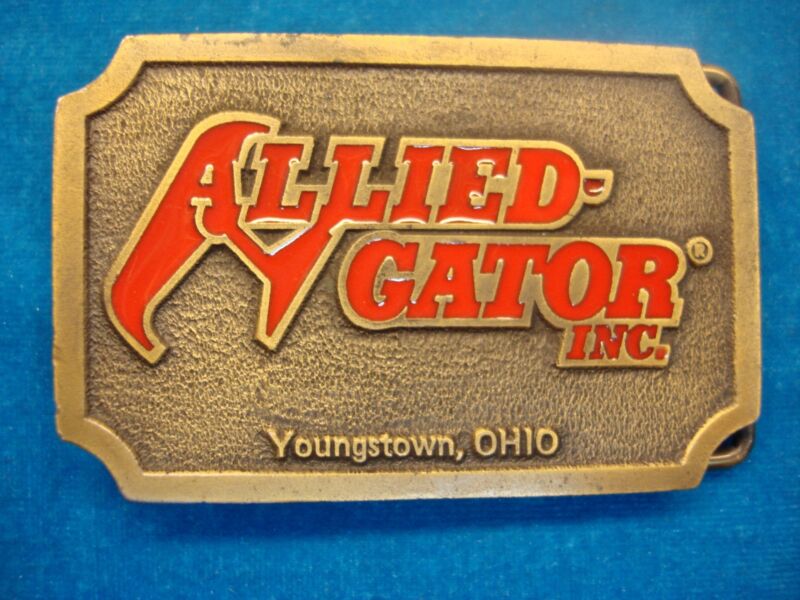 Vintage Allied-Gator Belt Buckle, Unworn Condition