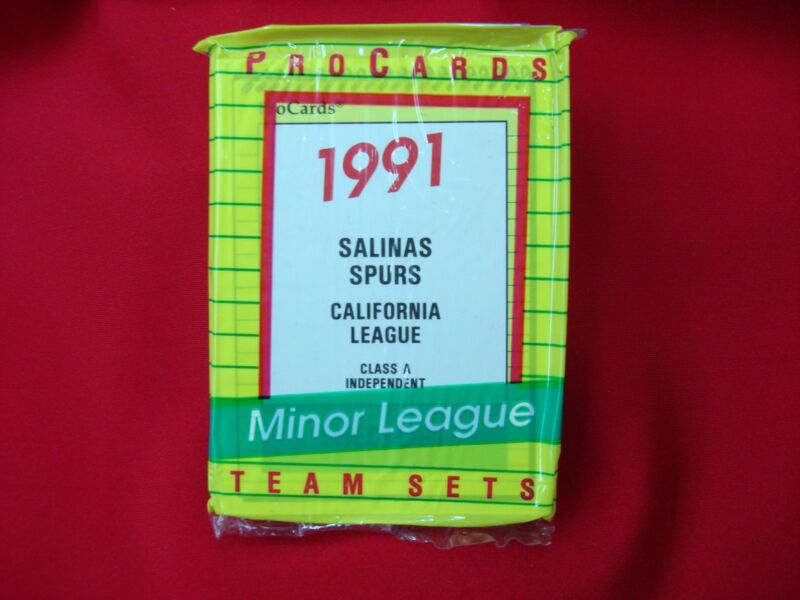 1991 Salinas Spurs ProCards Minor League Baseball Team Set