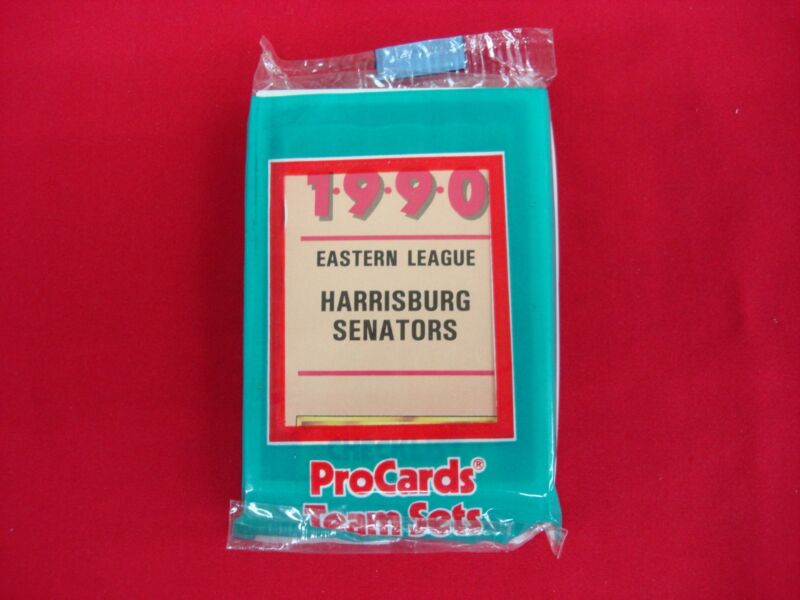 1990 Harrisburg Senators ProCards MLB Team Set featuring Moises Alou