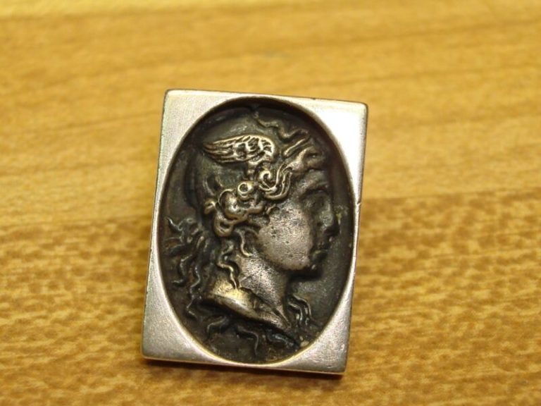 Vintage Fenwick & Sailors Sterling Silver Mercury Tie Tac