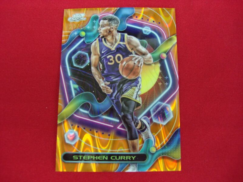 Stephen Curry 2023-24 Topps Chrome Cosmic Chrome #118 /25 Rare Serialized Card