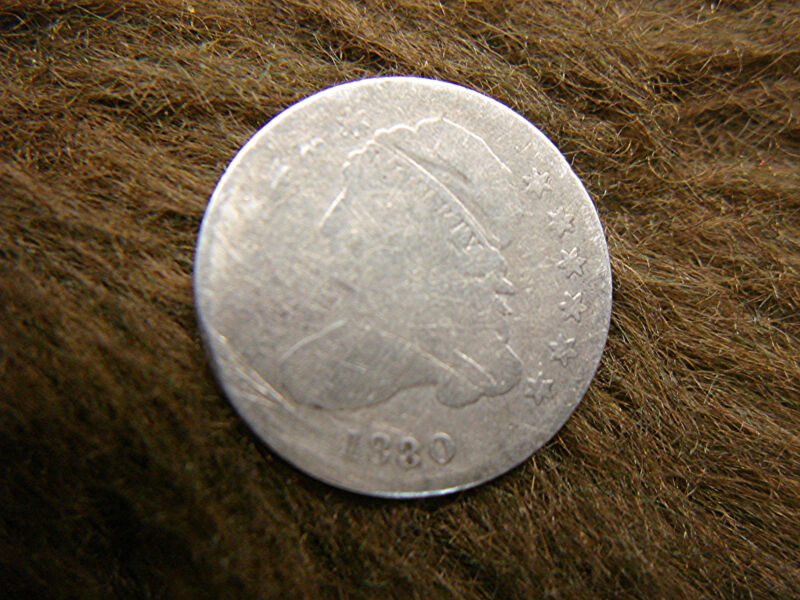 1830 Capped Bust Dime, .900 Fine Silver