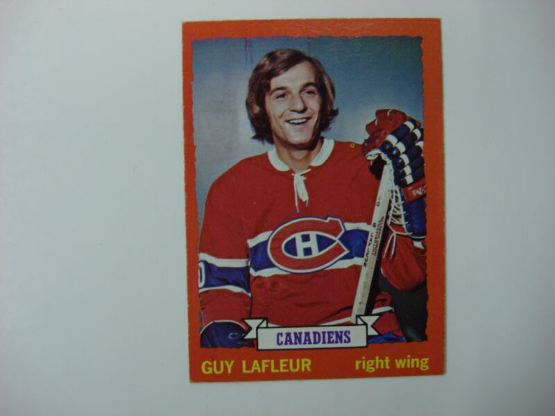 1973-74 Topps Guy Lafleur Montreal Canadiens Hockey Card #72