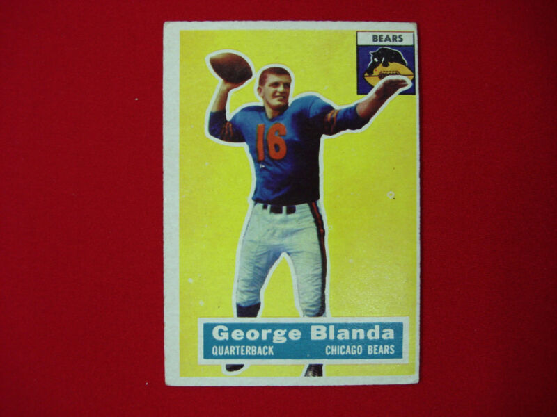 Vintage 1956 Topps George Blanda Chicago Bears #11 Football Card