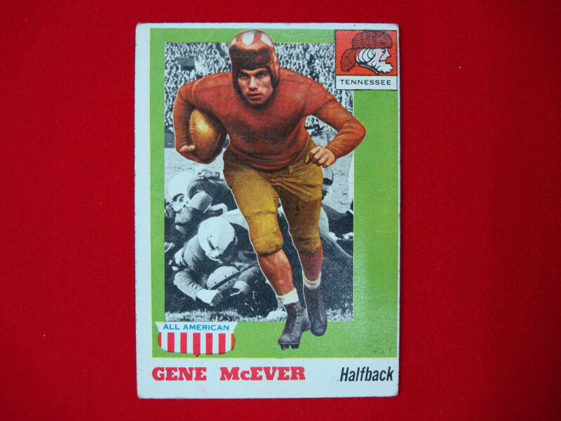 Vintage 1955 Topps All-American Gene McEver #74 Football Card