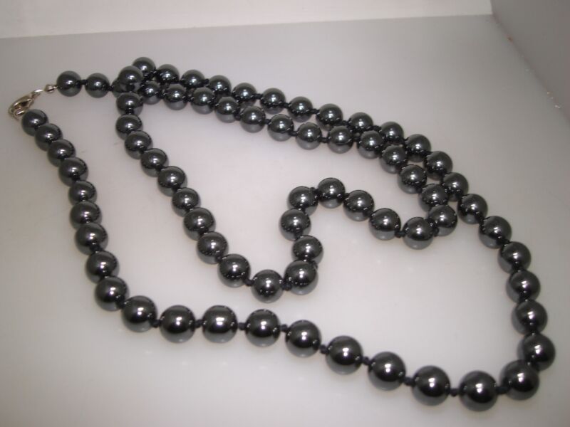 Vintage Hematite Bead Necklace