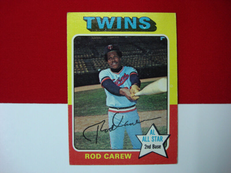 1975 Topps Rod Carew Minnesota Twins Baseball Card #600