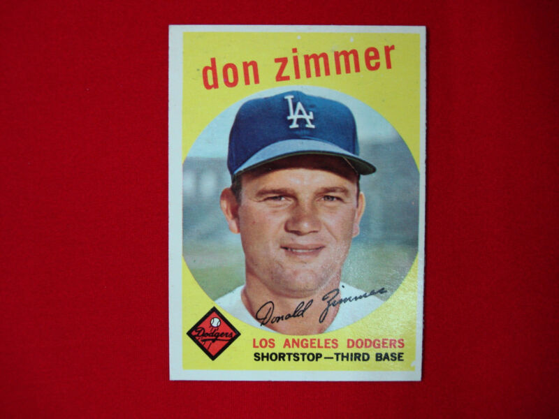 1959 Topps Don Zimmer Los Angeles Dodgers Baseball Card (#287)