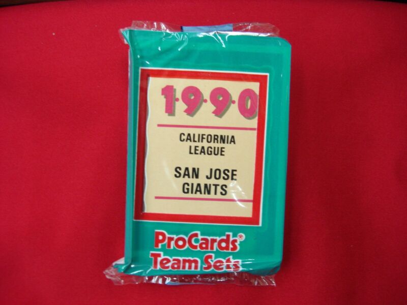 1990 San Jose Giants ProCards MiLB Team Set - Royce Clayton, Factory Sealed