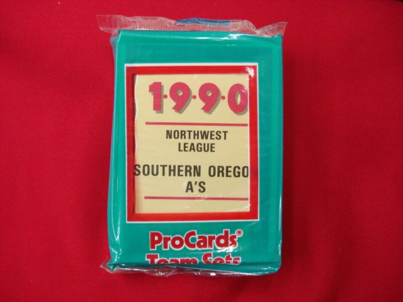 1990 Southern Oregon A's ProCards Baseball Card Set - Factory Sealed (Todd Van Poppel)