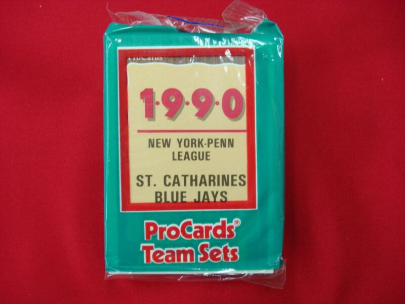 1990 St. Catharines Blue Jays Minor League Team Set with Carlos Delgado