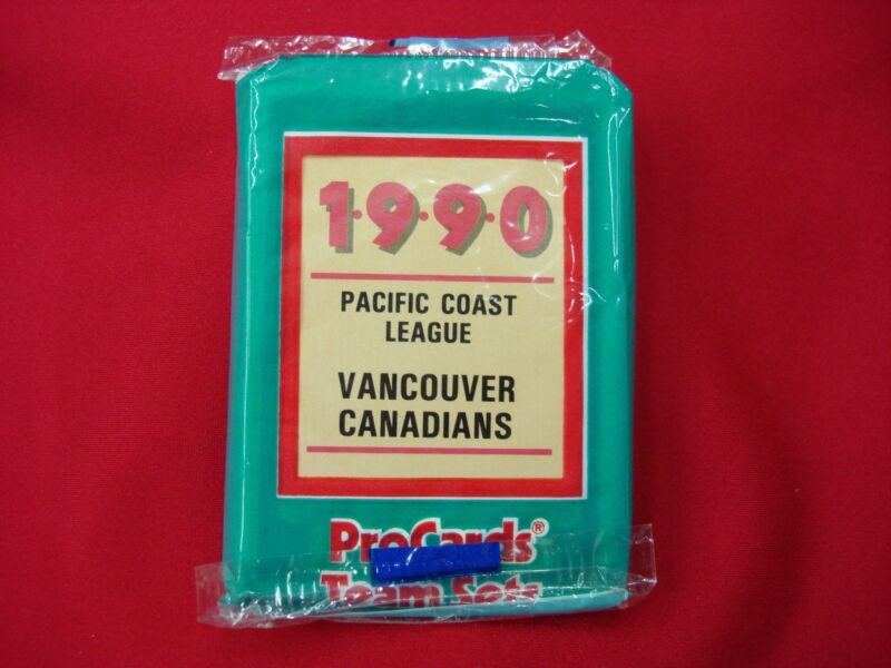 1990 Vancouver Canadians ProCards MiLB Team Set, featuring Wilson Alvarez
