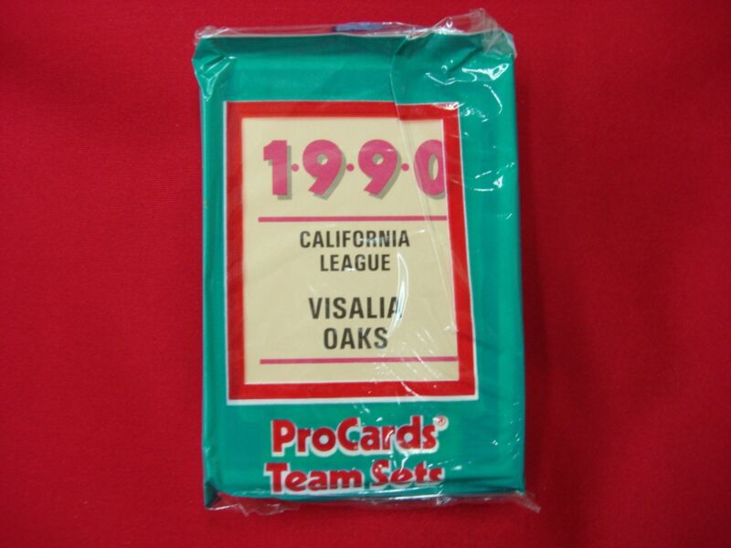 1990 Visalia Oaks Procards MLB Team Set - Denny Neagle, Patrick Mahomes (SR) - Factory Sealed