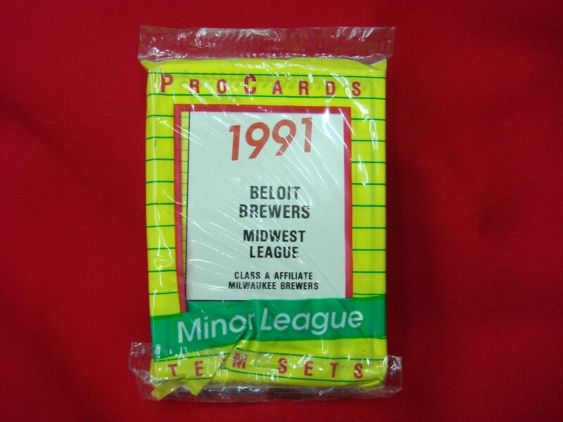 1991 Beloit Brewers ProCards Minor League Baseball Team Set