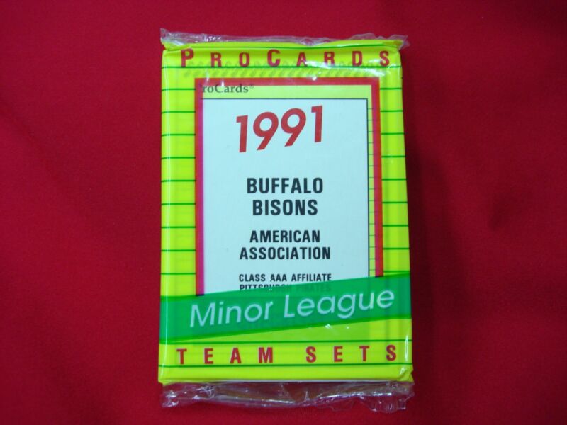 Factory sealed 1991 Buffalo Bisons ProCards Minor League Baseball Team Set