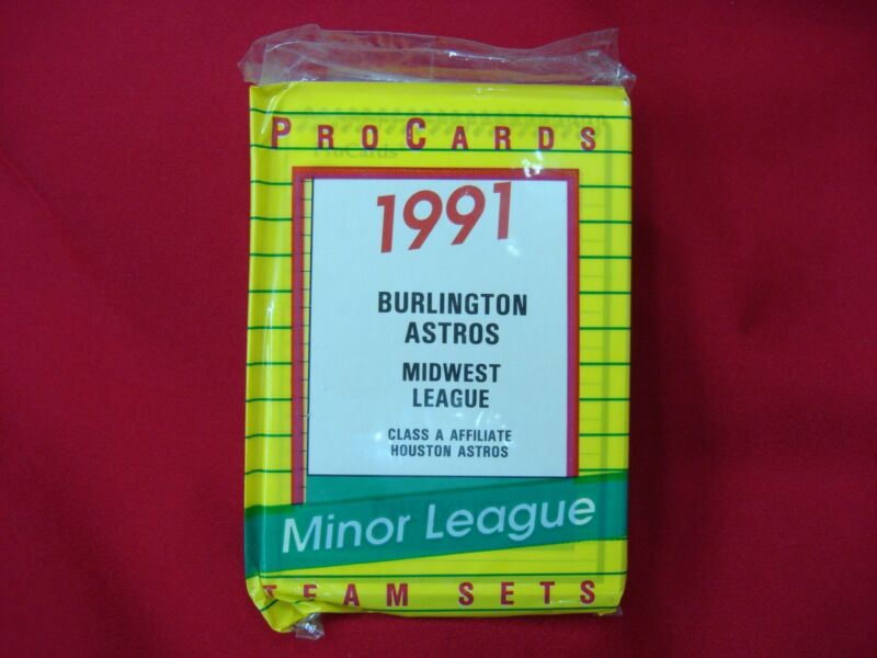 1991 Burlington Astros Pro Cards Factory Sealed