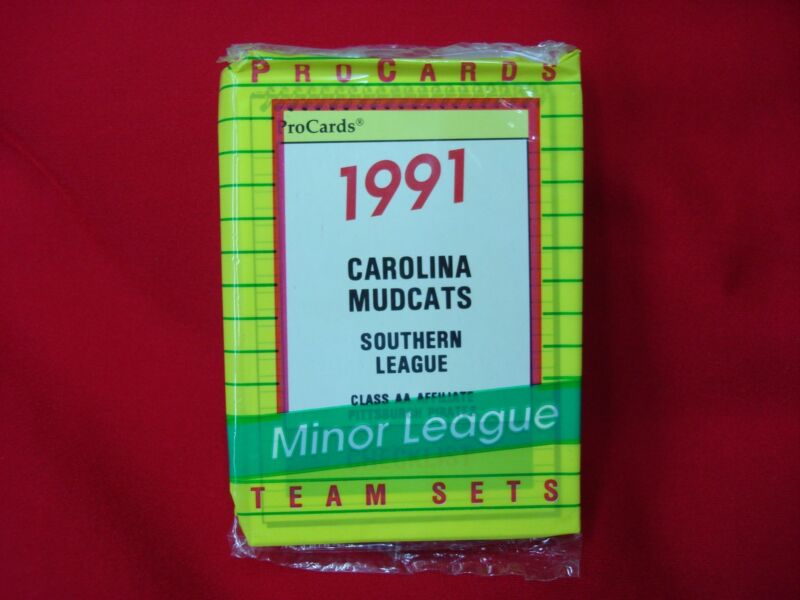 1991 Carolina Mudcats ProCards Team Set featuring Tim Wakefield, sealed and in mint condition.