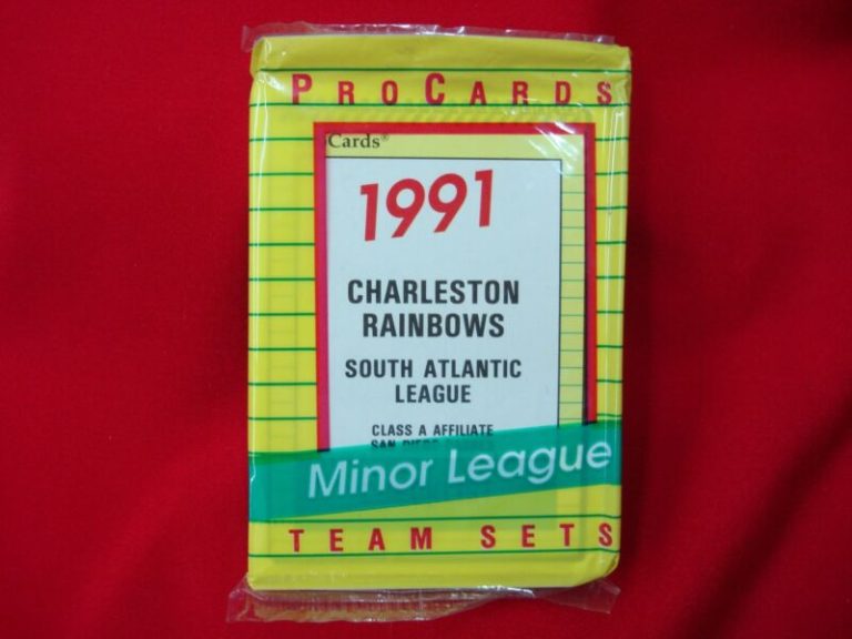1991 Charleston Rainbows ProCards Minor League Baseball Team Set