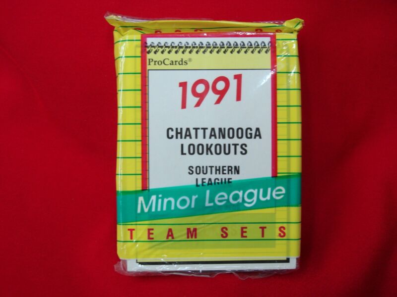 1991 Chattanooga Lookouts ProCards Team Set with Reggie Sanders