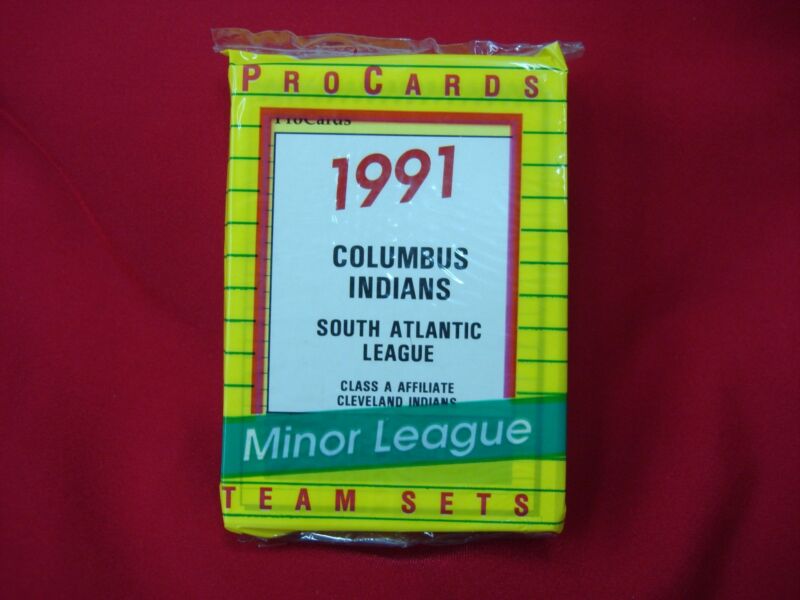 1991 Columbus Indians ProCards Minor League Baseball Card Set