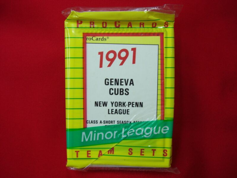 1991 Geneva Cubs ProCards Minor League Baseball Team Set