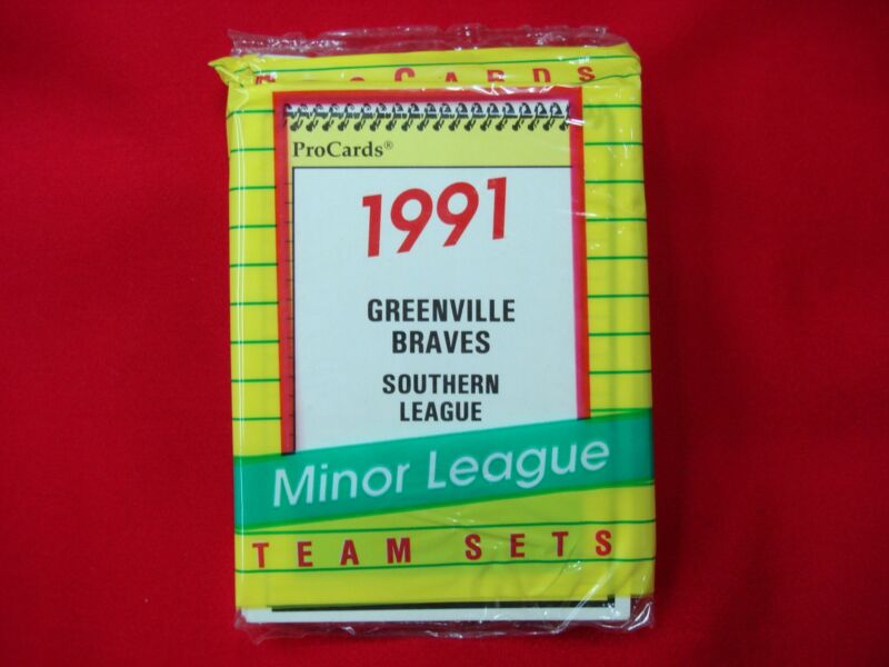 1991 Greenville Braves Pro Cards Team Set - Klesko & Castilla