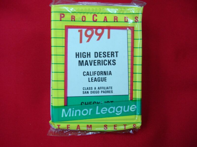 1991 High Desert Mavericks ProCards MLB Minor League Team Set
