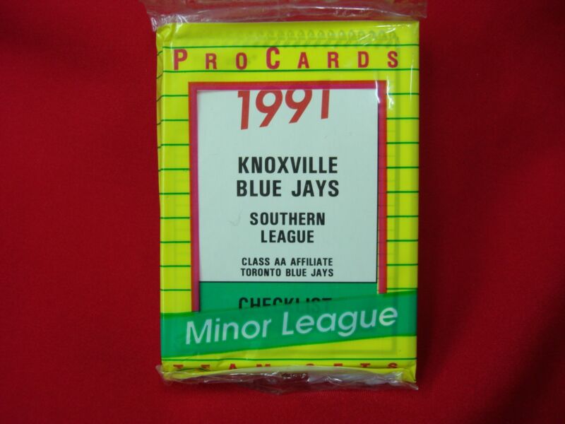 1991 Knoxville Blue Jays ProCards Minor League Set with Jeff Kent
