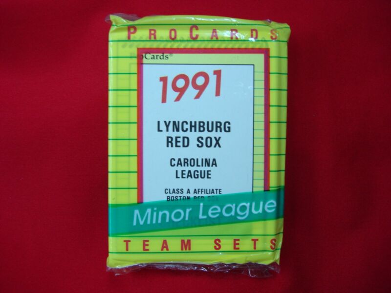 1991 Lynchburg Red Sox ProCards Minor League Baseball Team Set - Factory Sealed