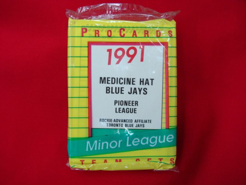 1991 Medicine Hat Blue Jays Minor League Pro Cards Factory Sealed - Complete Team Set