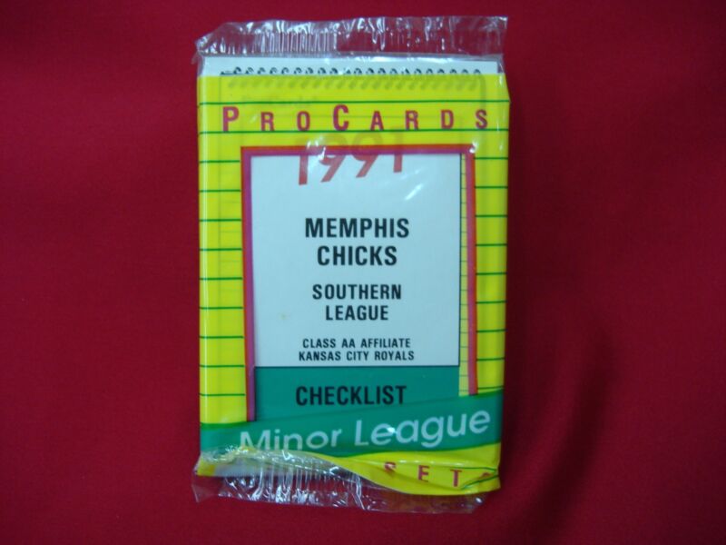 1991 Memphis Chicks ProCards Minor League Baseball Card Set