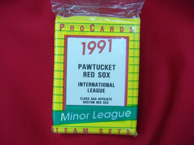 Sealed 1991 Pawtucket Red Sox ProCards MLB Team Set featuring Mo Vaughn