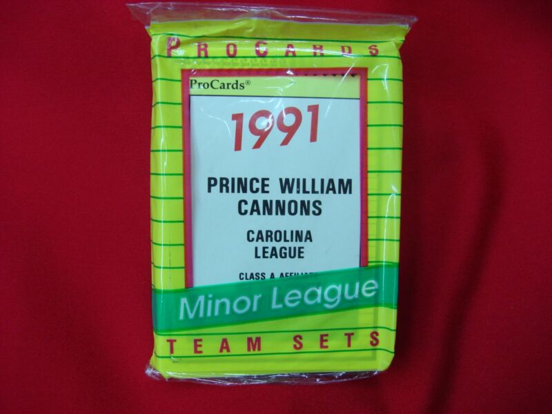 1991 Prince William Cannons ProCards MiLB Team Set