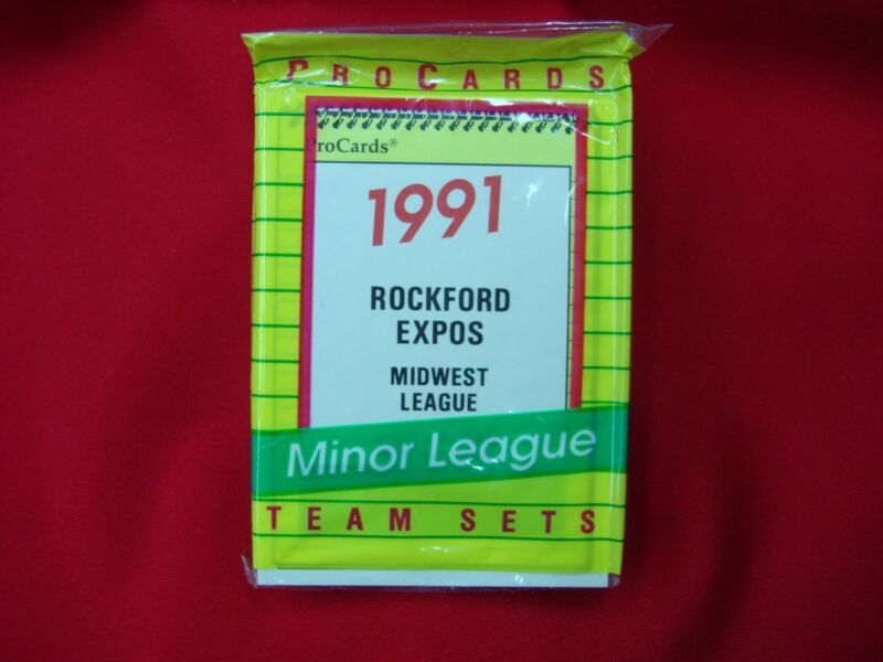 1991 Rockford Expos ProCards Minor League Baseball Team Set - Factory Sealed
