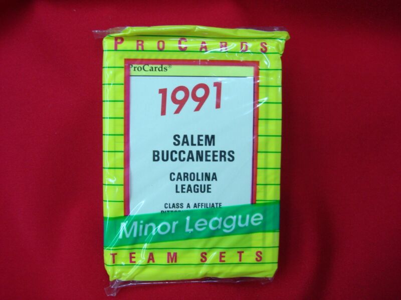 1991 Salem Buccaneers ProCards Minor League Baseball Team Set