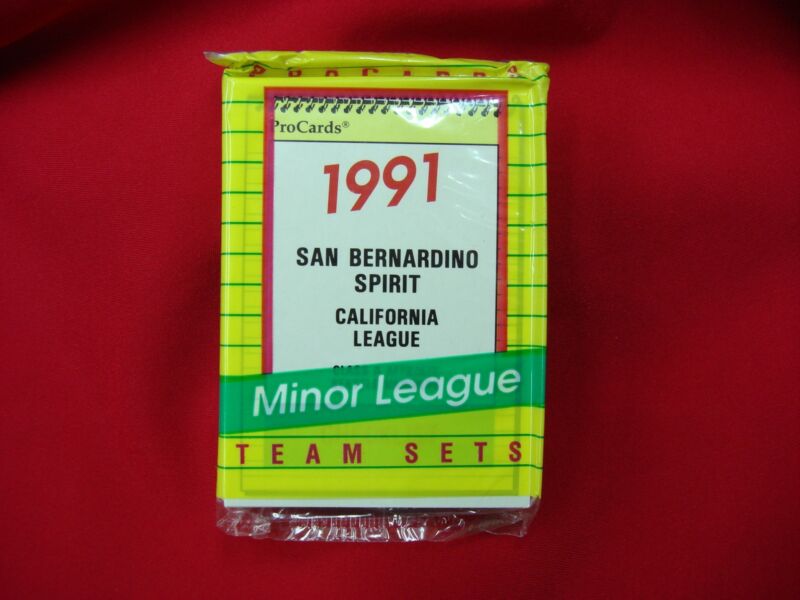 1991 San Bernardino Spirit Pro Cards Factory Sealed Set - Mike Hampton