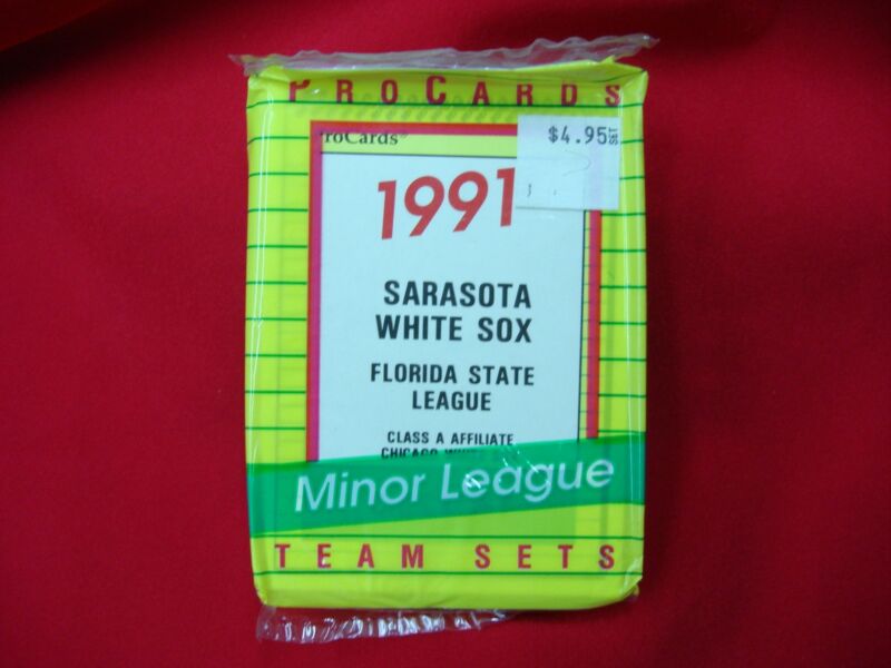 1991 Sarasota White Sox Minor League Pro Cards Factory Sealed - Complete Team Set