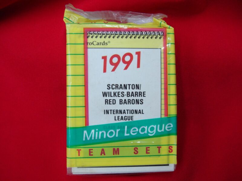 1991 Scranton/Wilkes-Barre Red Barons ProCards Team Set - Wes Chamberlain