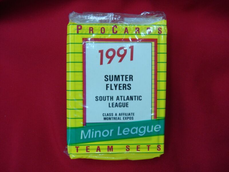 1991 Sumter Flyers Procards Minor League Baseball Team Set