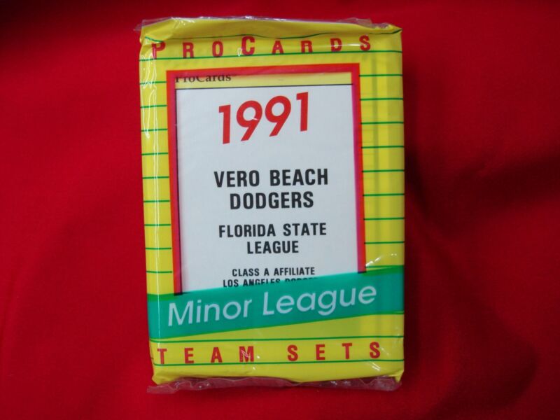 Vintage 1991 Vero Beach Dodgers ProCards MiLB Team Set