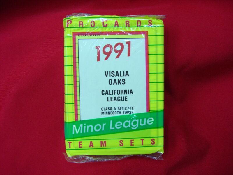 Sealed 1991 ProCards Minor League Baseball Team Set of the Visalia Oaks (Minnesota Twins Affiliate)