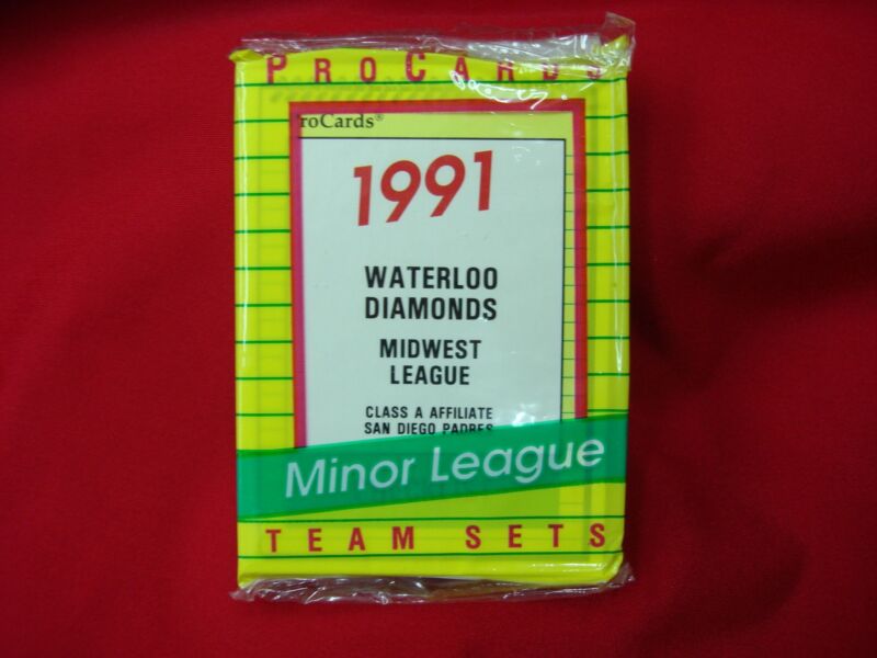 1991 Waterloo Diamonds ProCards Minor League Baseball Team Set