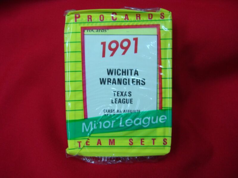 1991 Wichita Wranglers ProCards Team Set factory sealed